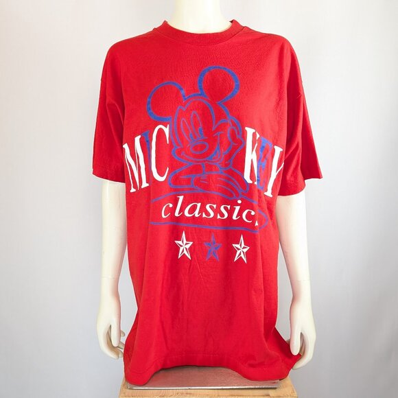 Mickey Classics red vintage tshirt - Picture 1 of 3